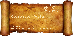 Klementis Polla névjegykártya